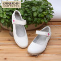 wholesale white leather nurse shoes with wedge heels